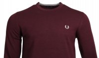 Fred Perry Rundhals Pullover - K9601 - Weinrot