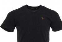 Abercrombie & Fitch V-neck T-Shirt - Schwarz